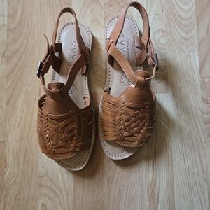 Women's Tan Leather Sandals Nwot